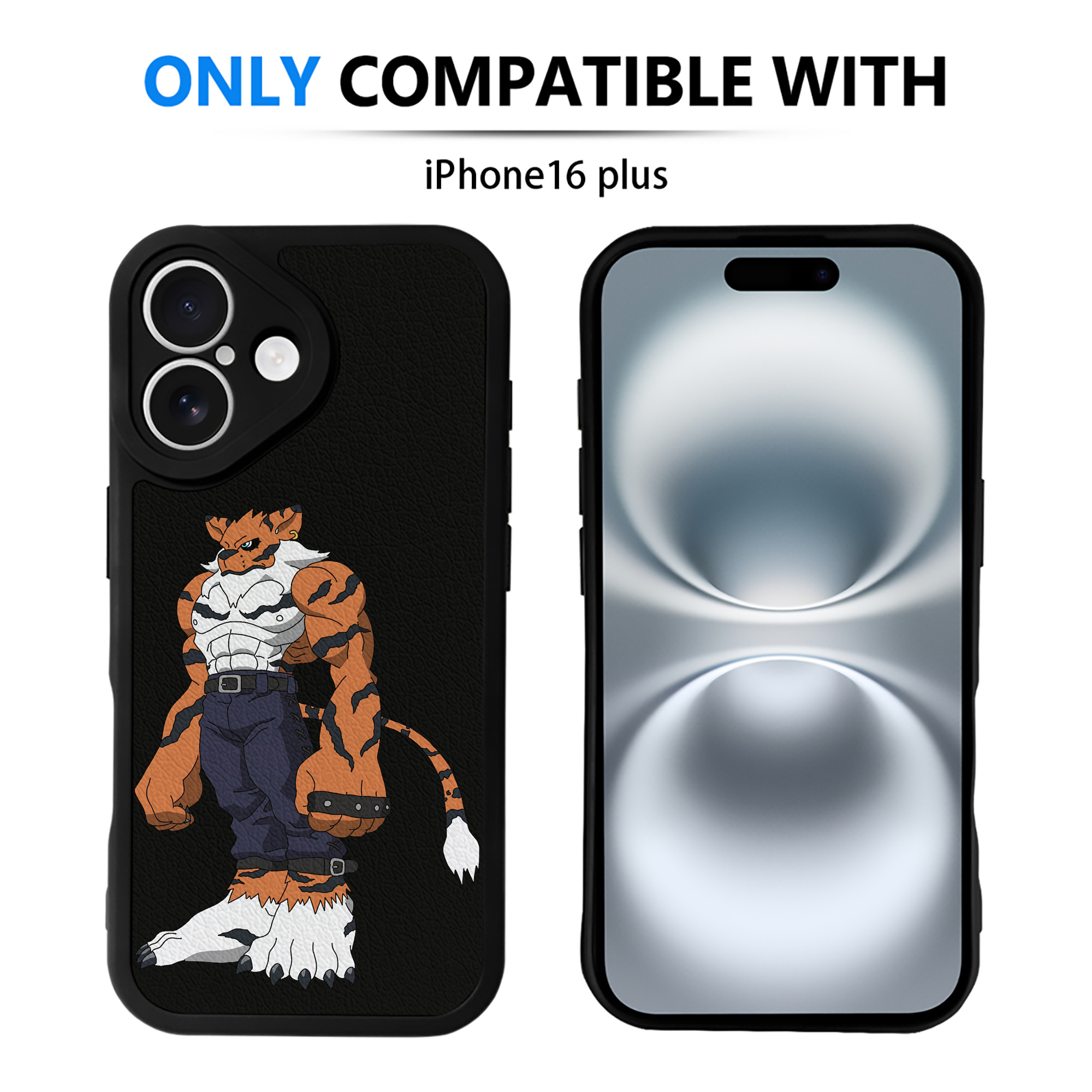（画像用） Digimon デジタルモンスター/デジモン 【iPhone 16シリーズ対応】シリコンスマホケース（レザー調） 材質：シリコン